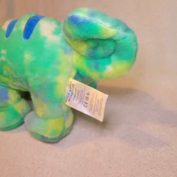 Build A Bear Tie-dye Chameleon Lizard Green Blue BAB Stuffed Plush 2024 - Picture 6 of 7